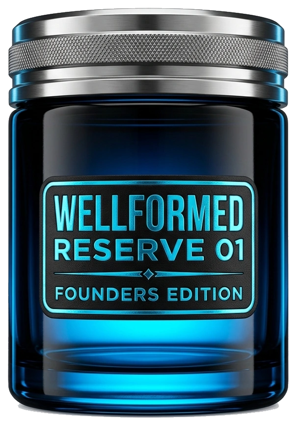 Wellformed Reserve 01, limited reserve edition jar